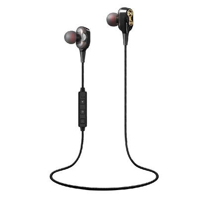 

XT-21 BT 42EDR Wireless In-ear Headphones Double Moving Coil Outdoor Sport Headsets Stereo Music Earphone Built-in Microphone Li