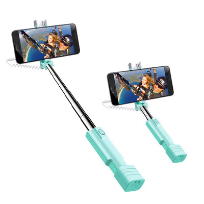 

Mini Selfie Stick atongm Cell Phone Selfie Sticks Extendable Mini All in One Wire Selfie Stick for CellphoneiPhone Android