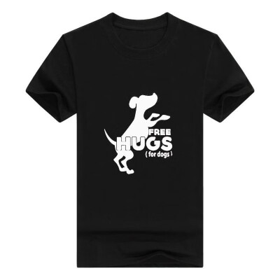 

Free Hugs For Dogs Vneck Tshirt Dog Shirt Mens t-Shirt Fashions Funny