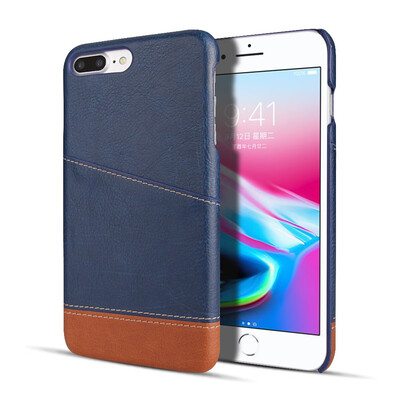 

Stitching Design Phone Case for Apple iPhone 6 6 Plus 7 8 7 8 Plus Protective Shell Back Cover Leather Phone Case