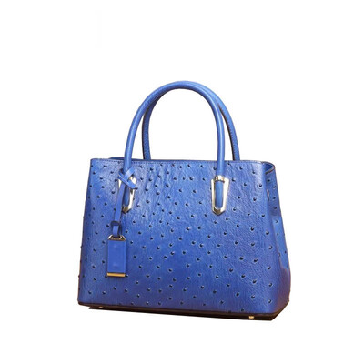 

SUWERER Brand Women Genuine Leather bag Top cowhide Luxury fashion women handbags Cowhide pressure ostrich pattern tote 5 colors