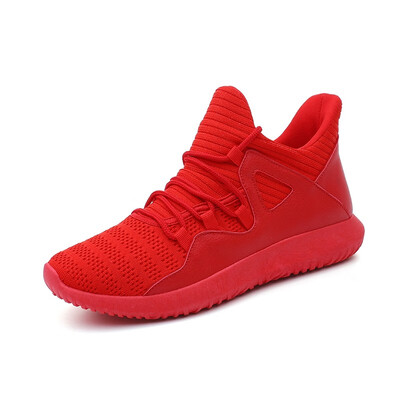 

big size red WHITE BLACK Mesh Sneakers high top Shoes Male sports Outdoor Light Trainers Mens Sneakers Running shoes HA-50