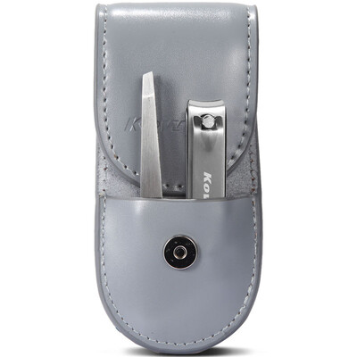

Korea Kowell Han Kewei nail clipper import stainless steel nail clippers personal care repair capacity combination 2 piece set KA202 gray