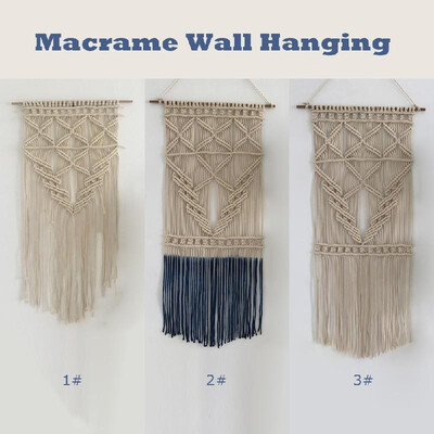 

100 Hand Made Macrame Wall Hanging Art Decoration Fine Cotton Tapestry Boho Chic Bohemian Home Deco