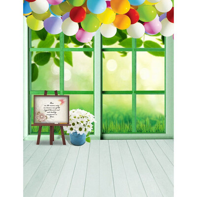 

Green Sunshine Photo Backdrop 57FT Vinyl Fabric Cloth Digital Printing Birthday Photo Background s-2436