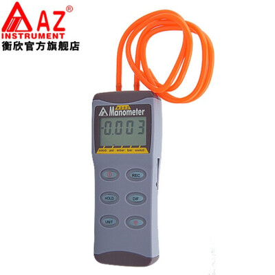 

AZ8252 Digital Manometer High-precision Pressure Gauge AZ Differential Pressure Meter Vacuum Gauge Tester Range 2psi