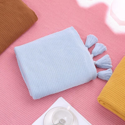 

Nordic Style Pure Cotton Pineapple Nitted Spring And Autumn Cap Shawl Blanket Sofa Lash Blanket Cotton Leisure Blanket