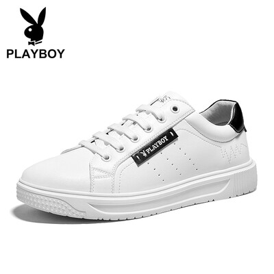 

Playboy PLAYBOY sports&leisure white shoes mens low-top tie wild PL611047 white black 43