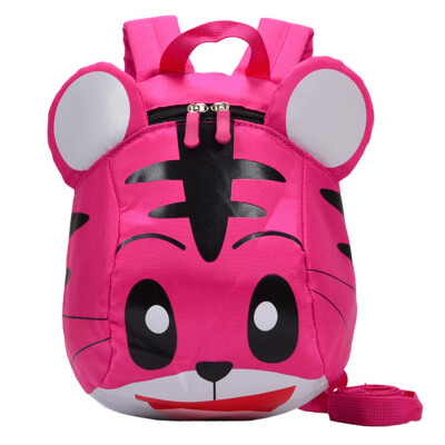 

Kids School Bags With Safety Harness Nylon Cute Tiger Shaped Anti-lost Travel Backpack Children Kindergarten Schoolbags Blue