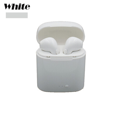

Free Shipping i7s Bluetooth Earbuds Wireless Headphones Headsets Stereo In-Ear Earphones With Charging Box for ios&Android