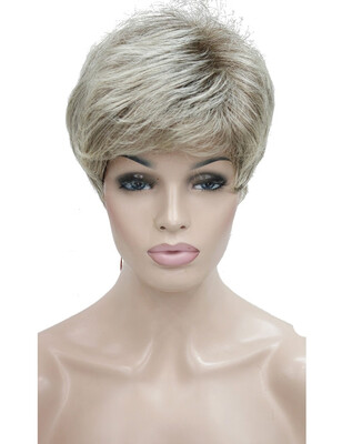 

StrongBeauty Lady Women Short Wave Syntheic Hair Wig Blonde with Highlights Full wigs Color For choose