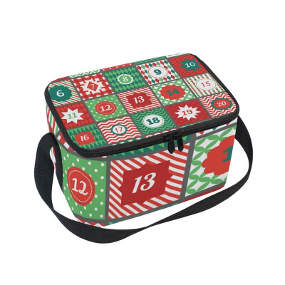 

ALAZA Lunch Box Insulated Lunch Bag Large Cooler Christmas Advent Calendar Tote Bag