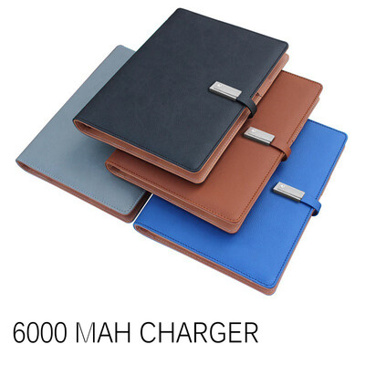 

NeillieN Mobile power notebook rechargeable loose-leaf notebook wireless multi-functional notebook with U-diskPortable battery