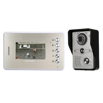 

OWSOO 43Inch Color TFT LCD Video Door Phone with 1-Camera 1-Monitor Waterproof Two-way Audio Remote Unlock Night Vision Intercom