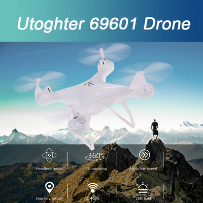 

Utoghter 69601 720P Wide Angle Camera Wifi FPV Drone Voice Control Altitude Hold 3D Flip Headless RC Quadcopter
