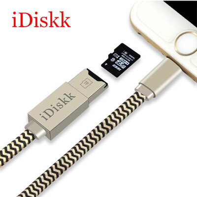 

IDISKK Usb SD Adapter Card Reder for Apple Lightning with Charge Multifunction USB 20 Micro Memory Three-use Card Readers