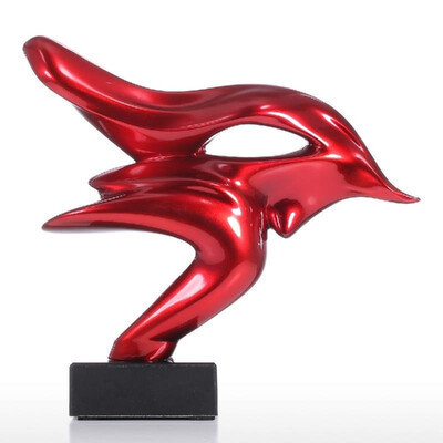 

Tomfeel Dashing Bull Resin Sculpture Home Decor Modern Art Figurine Animal Statue