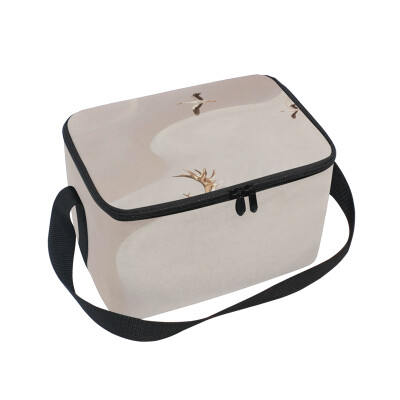 

ALAZA Lunch Box Insulated Deer Pattern Lunch Bag Large Cooler Tote Bagfor Men Women