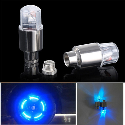 

2pcs LED Tire Valve Stem Caps Neon Light Auto Accessories Bike Bicycle Wheel Lights Car Auto Waterproof Youthful Cycling Exercise