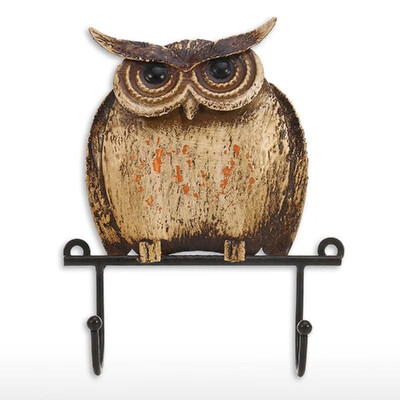 

Iron Wall Hook Rustic Metal Decorative Vintage Coat Hook Hat Hook Wall Mounted Screws Included