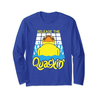 

Funny Duck Shirt Release the Quackin Long Sleeve T-Shirt