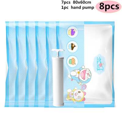 

Brand Vacuum Bags for Clothes Travel Closet Wardrobe Organizer Storage Bags with Hand Pump sac sous vide vetement