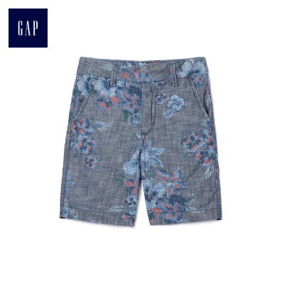 

GAP flagship store childrens cotton youth cloth floral print waist shorts 291471 worsted twill 90cm 2T