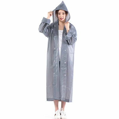 

Reusable Portable Raincoats for Adults EVA Travel Camping Walking Rain Jackets Breathable Rainwear with Hood Sleeves