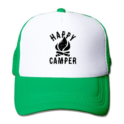 

Fdreattyuny Happy Camper Fashion Baseball Cap For Men&Women Adjustable Mesh Trucker Hat