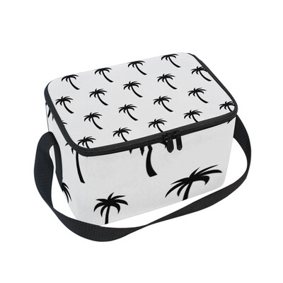 

ALAZA Lunch Box Insulated Lunch Bag Large Cooler Tote Bag Coconut Tree Pattern for Men Women Girls Boys