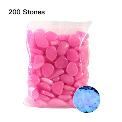 

200pcsBag Luminous Pebbles Glow in the Dark Stones Home Fish Tank Outdoor Decor Garden Walkway