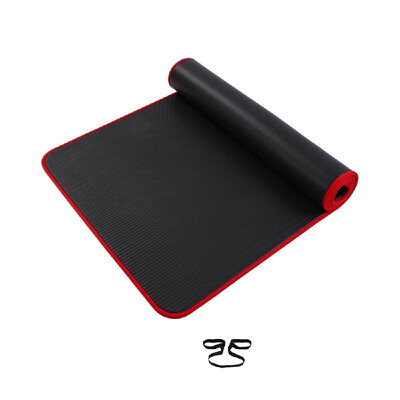 

Extra Thick Non-Slip Yoga Mat Men Gym Exercise Pads Women Sports Fitness Overlocking Mats with Carrying Strap