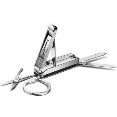 

Korea Kowell Han Kewei nail clippers stainless steel nail scissors nail file key ring screwdriver knife scissors BT-MC2000 silver import