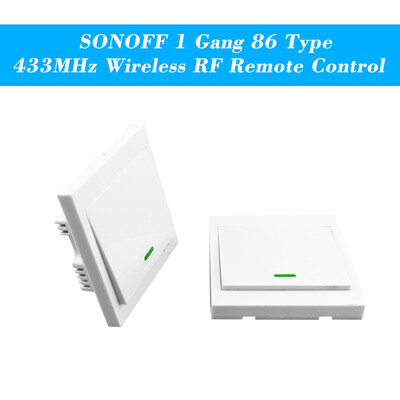 

eWeLink Push Button Wall Light Switch Remote Controller 3 Gang 86 Type ONOff Switch Panel 433MHz Wireless RF Remote Control Transm