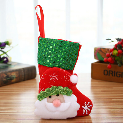 

Dome recall Christmas stockings Christmas decorations Christmas tree ornaments children Christmas gifts large Christmas socks gift wishing bags candy bags sequins dolls socks old