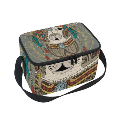 

ALAZA Lunch Box Retro Lamb Insulated Lunch Bag Large Cooler Tote Bagfor Men Women