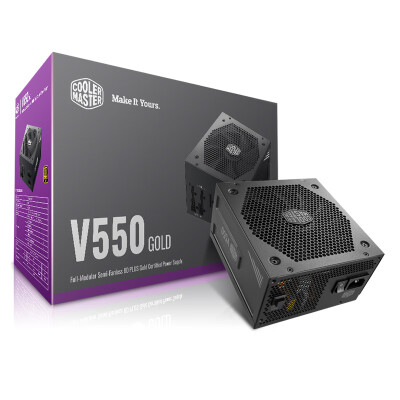 

CoolerMaster rated 550W V550GOLD power supply 80 gold full mode full Japanese capacitor enhanced graphics cable fan start stop warranty for ten years