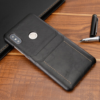 

Vintage Phone Case for Xiaomi Redmi 5 Plus Note 5 Pro Phone Shell Card Holder Back Cover PU Leather Phone Case