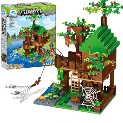 

Yudao Tree House Building Block Compatible with Lego Plastic Small Particle Creative Enlightenment&Intelligence Building Block