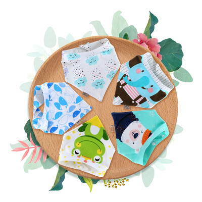 

Youbeidi baby saliva towel baby cotton triangle towel childrens turban bib pocket newborn supplies mix 5 loaded