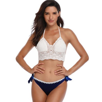 

Bikini sexy knit swimsuit hot sale hot style European&American split swimsuit