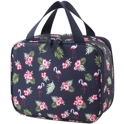 

Galloping double-layer multi-functional cosmetics bag large-capacity storage bag portable cosmetic bag portable waterproof travel toiletries kit flamingo