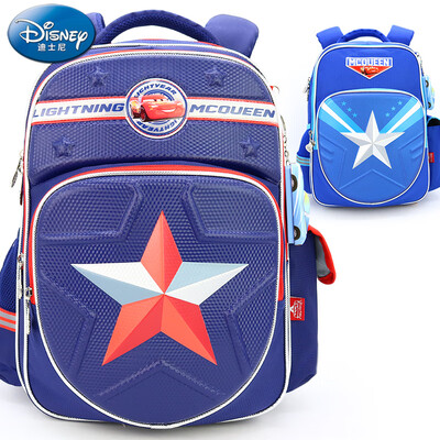 

Disney Childrens Schoolbag Primary School Boys 1-3-4 Grade Cartoon Kids Backpack Reduced Protection Ridge Backpacks Tibetan Navy RB0136A One Size