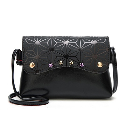 

Women Floral leather Shoulder Bag Satchel Handbag Retro Messenger Bag Famous Designer Clutch Shoulder Bags Bolsa Bag Black White