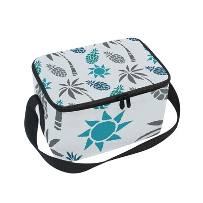 

ALAZA Lunch Box Insulated Coconut Palm Trees Lunch Bag Large Cooler Tote Bag for Men Women