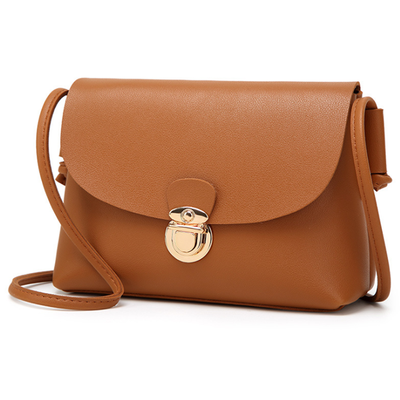 

Small Lock Buckle Shoulder Bag for Women PU Leather Ladies Handbags Casual Purse Wallet