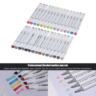 

30 Colors Dual Twin Tip Marker Marking Pens Art Sketch Highlighters for Colorful Graphic Drawing Coloring Painting Highlighting Un
