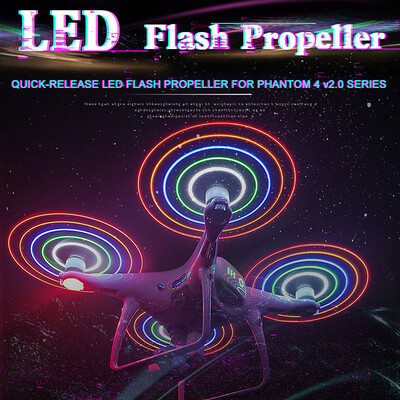 

STARTRC 1 Pair LED Light Flash Propeller Rechargeable for DJI Phantom 4 Pro Advanced