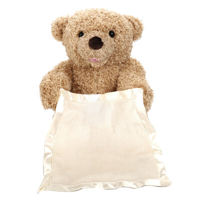 

30cm Teddy Bear Hide&Seek Animated Stuffed Animal Talking Bear Toy Shy Bear Best Birthday Gift for Children