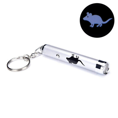 

Portable Funny&Creative Pet Cat Toys LED Laser Pointer Light Pen With Bright Animation Mouse Shadow For Cats Training